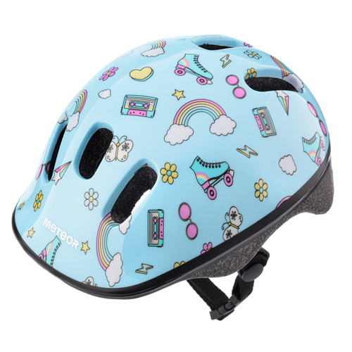 Kinderfahrradhelm Meteor KS06 S 48-52 cm Rainbow