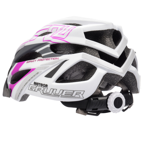 Kask rowerowy Meteor Gruver L 58-61 cm biały/szary