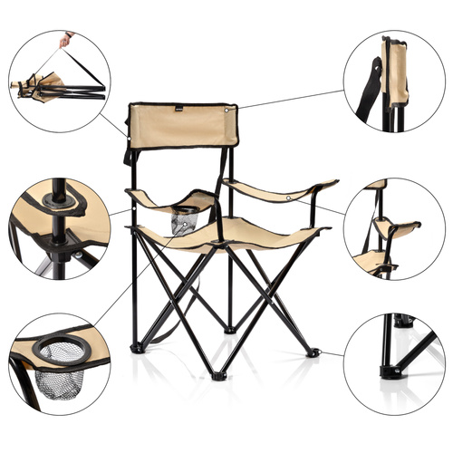 Meteor Seza folding chair beige