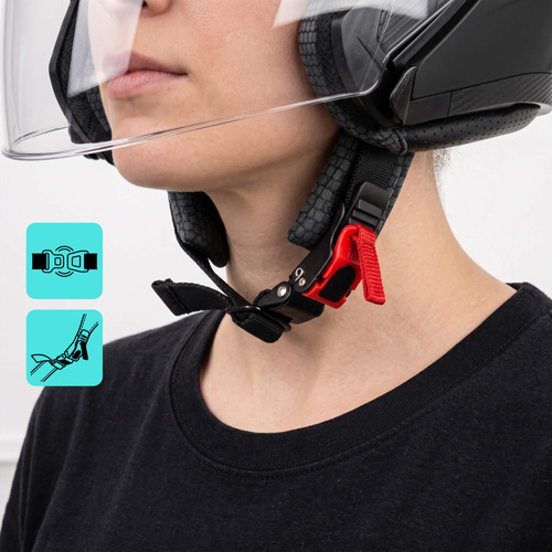 Motorradhelm Meteor Hekato M 57-58 cm schwarz