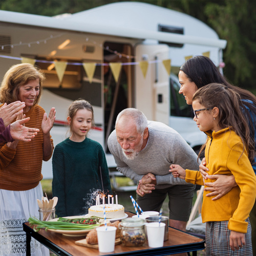 Stół składany z krzesłami Meteor Pesta wood