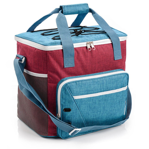 Torba termiczna Meteor Frosty 30 l niebieski/czerwony