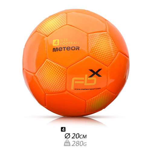 Piłka nożna Meteor FBX 4 pomarańczowy