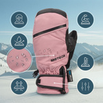 Winter gloves Meteor Hazy S pink/black