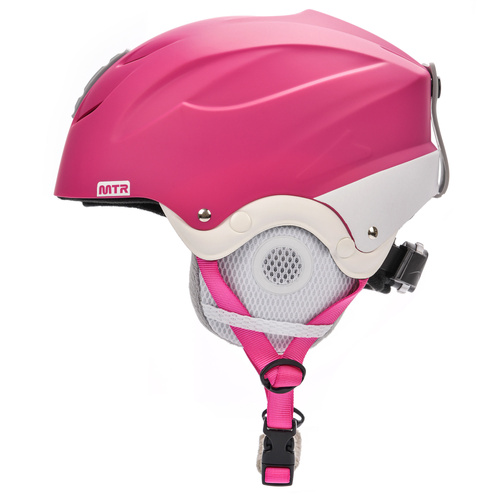 Ski helmet Meteor Lumi M 55-58 cm pink / white