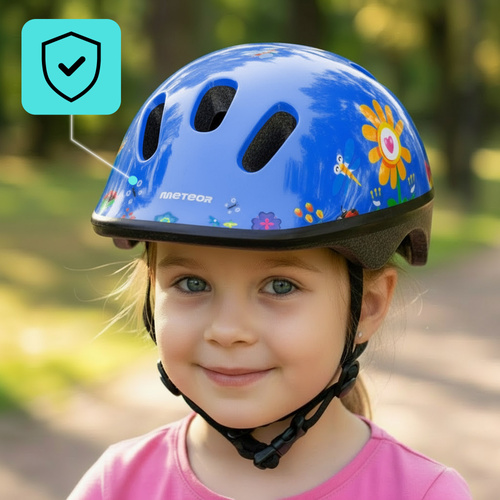 Kinderfahrradhelm Meteor KS06 S 48-52 cm Garten