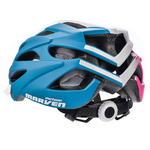 Fahrradhelm Meteor Marven S 52-56 cm rosa/weiß/marine