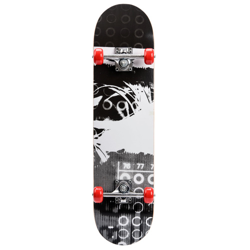 Holz-Skateboard Meteor schwarz/grau