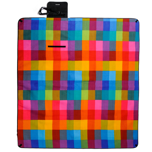 Picnic Blanket Meteor XL 180x200 cm Multicolor checker