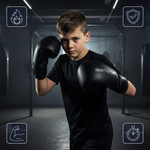 Boxhandschuhe Meteor 8 oz Training, Klettverschluss, PU