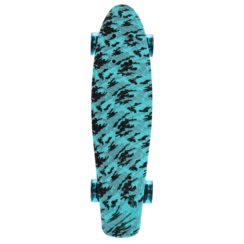 Skateboard Meteor Multikolor blau/schwarz