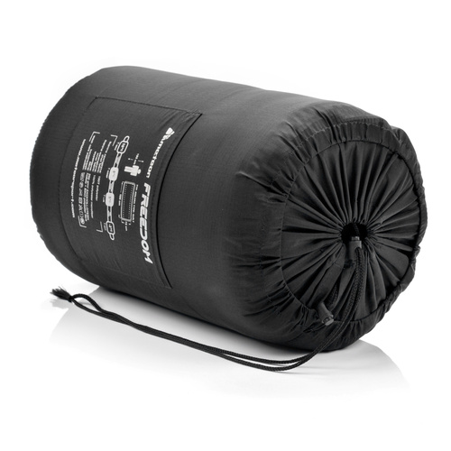 Schlafsack Meteor Freedom schwarz/grau 195x72 cm