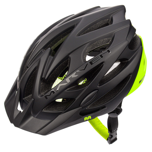 Fahrradhelm Meteor Marven M 55-58 cm schwarz/grün