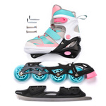 Inline skates Meteor 2in1 L 38-41 pink / blue