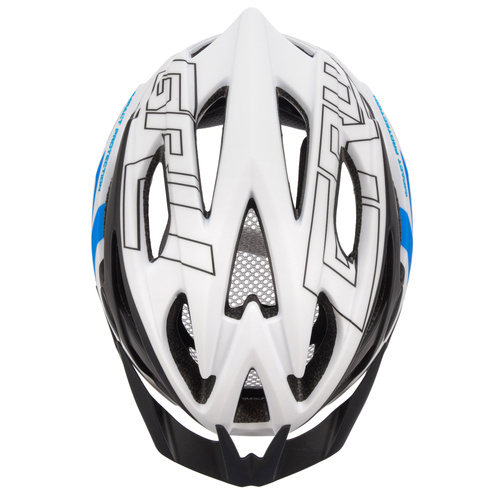 Kask rowerowy Meteor Gruver M 55-58 cm biały/czarny/niebieski