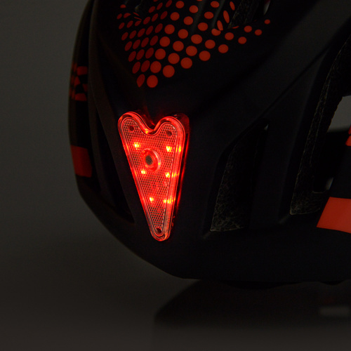 Fullface-Fahrradhelm Meteor Lupus S 48-52 cm schwarz/rot
