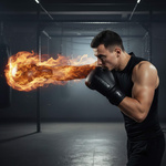 Boxing Gloves Meteor 12 oz training, hook-and-loop strap, PU