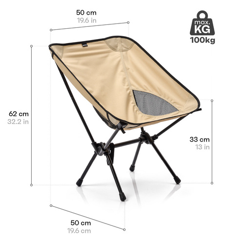 Meteor Schelp folding chair beige