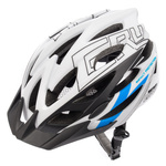 Fahrradhelm Meteor Gruver L 58-61 cm weiß/schwarz/blau