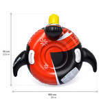 Snow tube Meteor Penguin black/red