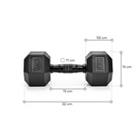 Meteor Hexagonal Dumbbell 10 kg