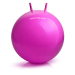 BOUNCY BALL METEOR 65 cm WITH HORN-SHAPED HANDLES pink