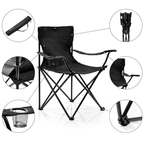 Meteor Quay folding chair black