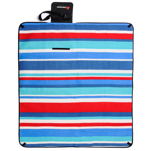 Picknickdecke Meteor L 120x135 cm navy/rot/weiß