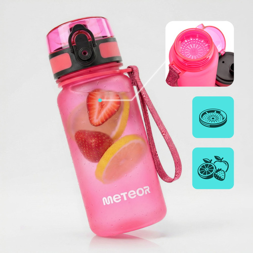 Sports water bottle Meteor 350 ml pink