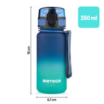Sports water bottle Meteor 350 ml blue/turquoise