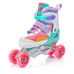 Inlineskates 4-in-1 Meteor L 38-41 Cream
