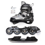 Meteor Rollschuhe 2in1 M 34-37 grau
