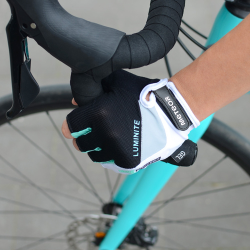 Bike gloves Meteor Gel GX38 XXL blue-green