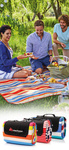Picknick-Decke Meteor 2XL 200x200 cm Dreiecke