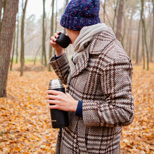 Thermobecher Meteor 1000 ml schwarz