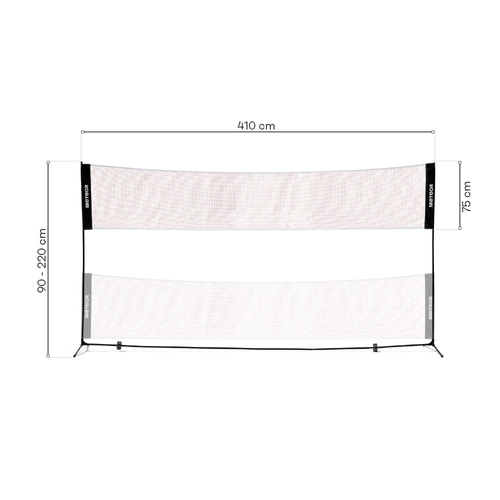 Portable badminton net Meteor 4.1x2.2 m