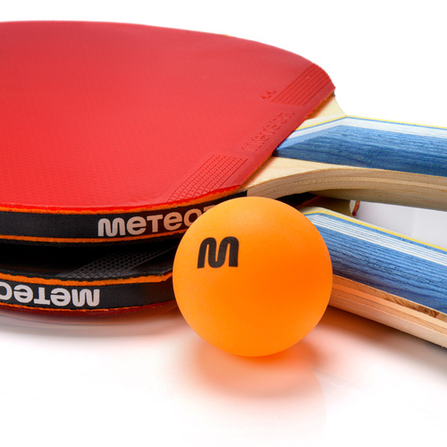 Set of 2 table tennis rackets Meteor Sirocco** and 3 balls