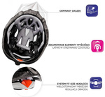 METEOR CYCLING HELMET MV29 Drizzle M 55-58 cm pink / black