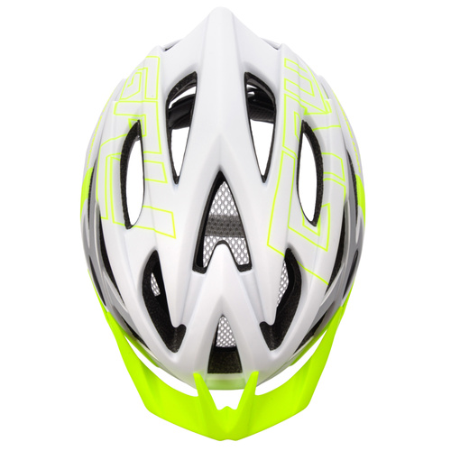 Kask rowerowy Meteor Gruver M 55-58 cm biały/zielony