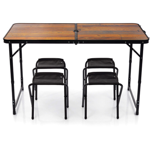 Meteor Pesta wood folding table with chairs