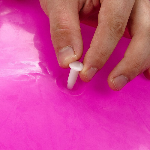 BOUNCY BALL METEOR 55 cm WITH HORN-SHAPED HANDLES