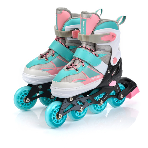 Inline skates Meteor M 34-37 pink / light blue
