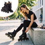 Inline skates Meteor Buzzy M 34-38 black/gold