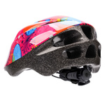 Kinderfahrradhelm Meteor KS05 S 48-52 cm abstrakt rosa