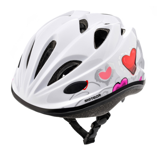 Kask rowerowy Meteor KS07 M 52-56 cm Hearts