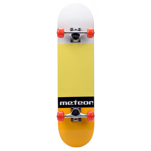 Holzskateboard Meteor Salty gelb/orange