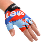 Meteor Kids S Map blue cycling gloves