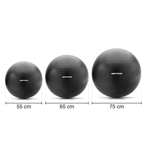 Fitness ball Meteor 75 cm black