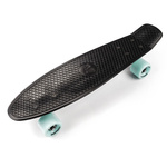 Meteor Kunststoff-Skateboard silber/mint/schwarz