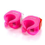 Meteor Flex Fahrradlicht-Set rosa